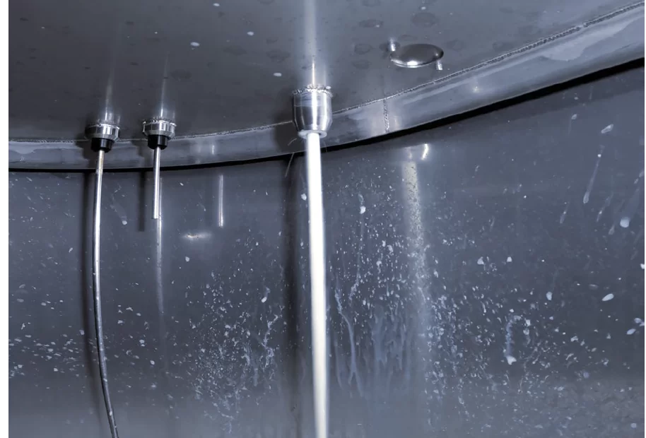 Blick ins Innere des SmartTanks: Der hygienisch designte Innenraum sorgt für eine gleichmäßige Kühlung und verhindert das Vereisen von Milchrestmengen. Perfekte Lagerung frisch gemolkener Milch.
